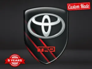 Toyota Décalcos Bombés Finition Chic Badge Bombé Personnalisé